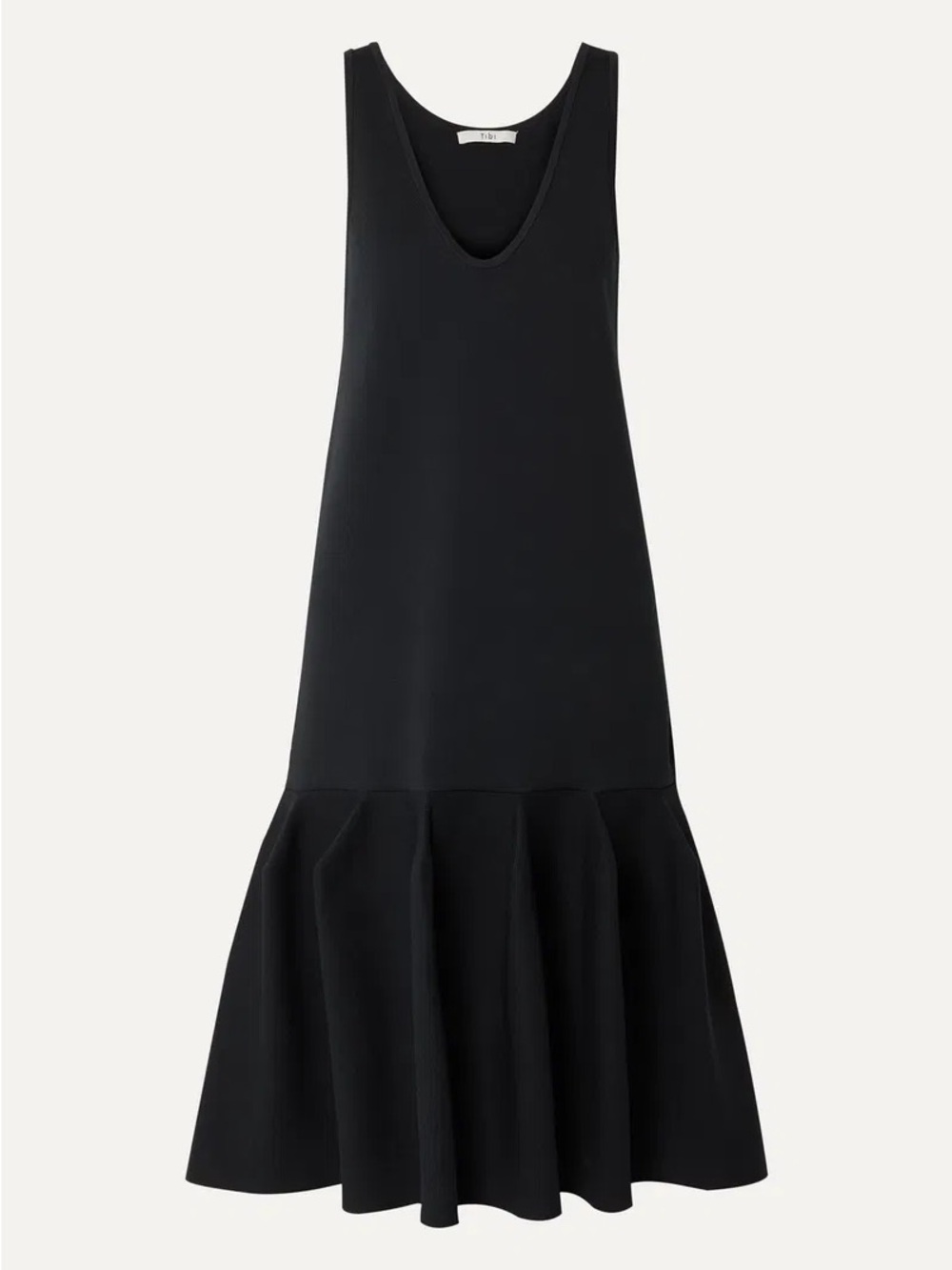NWT Tibi Tech Poly Sculpted Dress Dark Navy XS